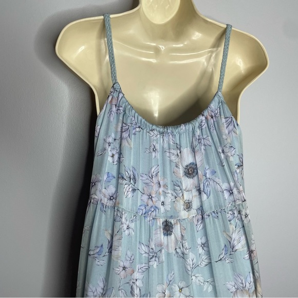 Elena Baldi Silk Blend Tiered Floral Maxi Dress - Picture 10 of 14